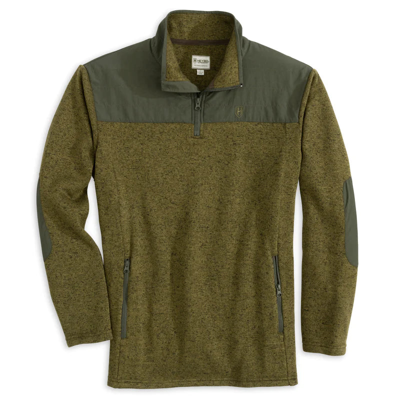 Hybrid 1/4 Zip: Olive 9186