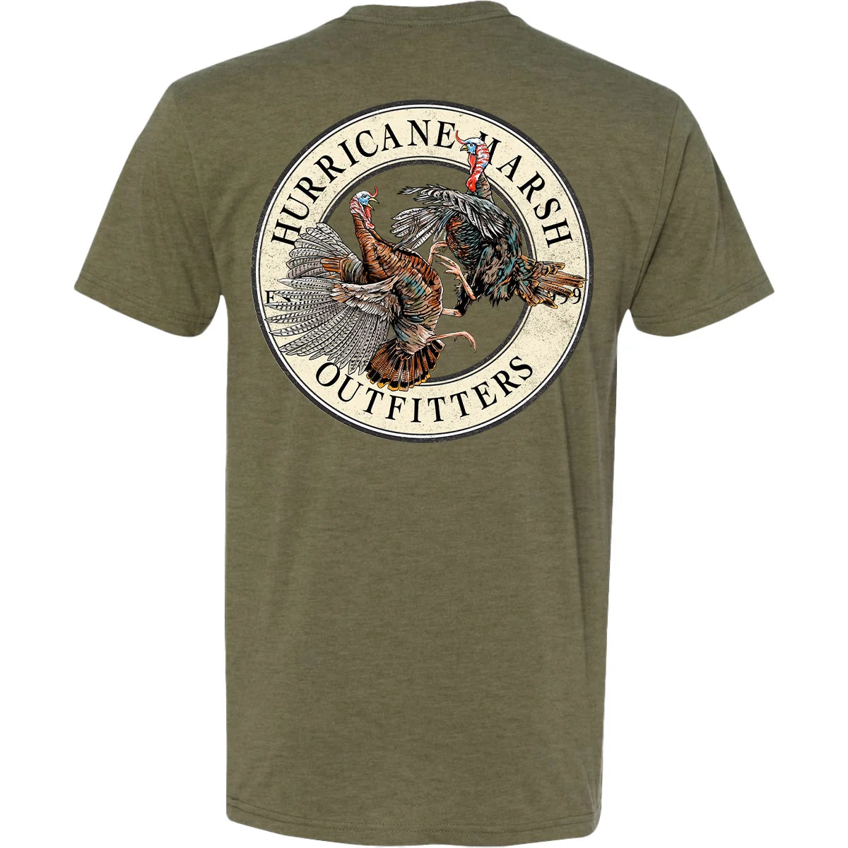 CQ554 Hurricane Marsh- Spring Rivalry Tee - Heather Olive