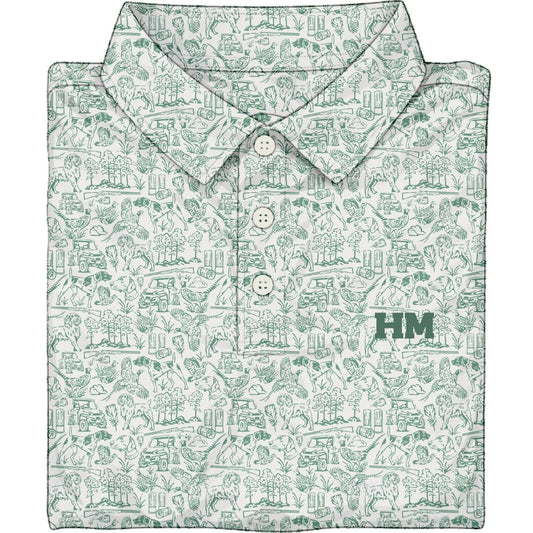 FANDFPOLO Youth - Hurricane Marsh Performance Polo - Field & Feather
