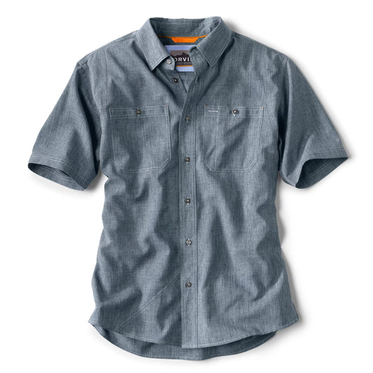 Men’s Tech Chambray Short-Sleeve Work Shirt