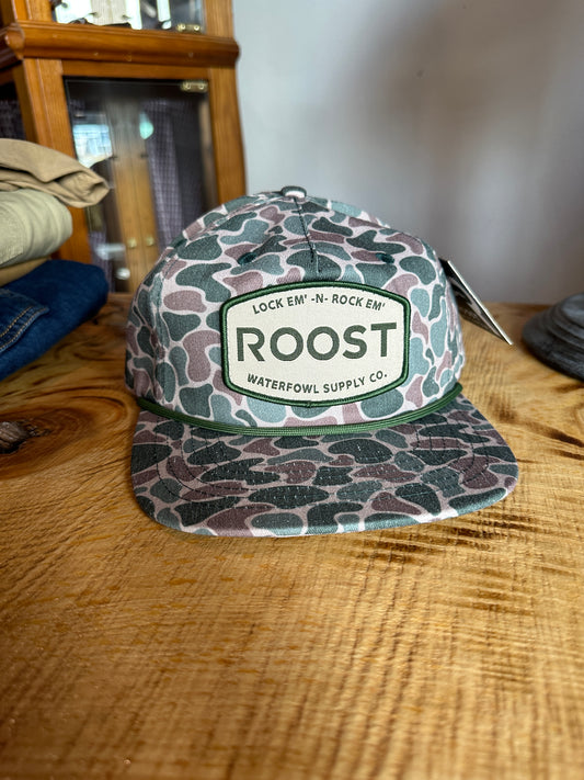 Roost Old School Camo Patch Hat