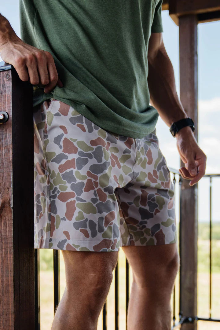 BURLEBO Driftwood Camo Everyday Shorts