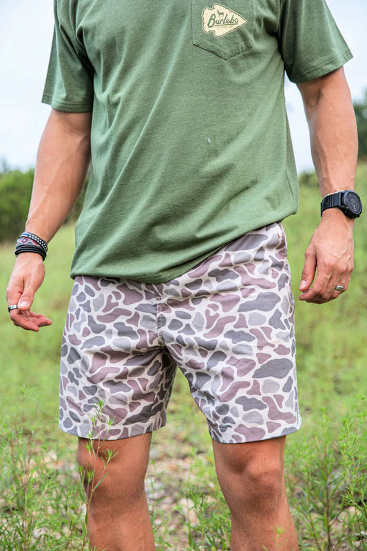 BURLEBO Classic Deer Camo Everyday Shorts