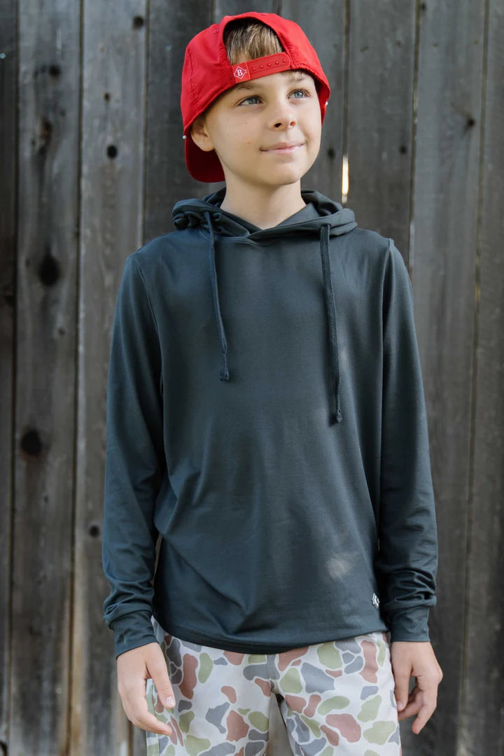 Burlebo Youth Hoodie - Gun Metal Grey