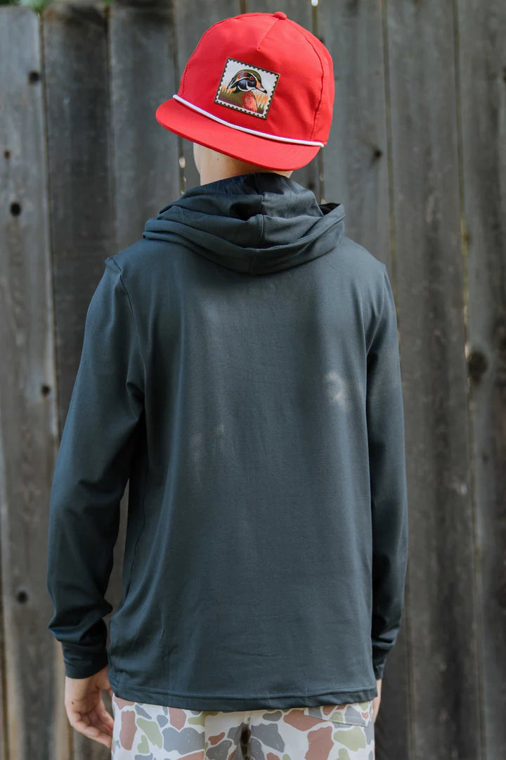 Burlebo Youth Hoodie - Gun Metal Grey