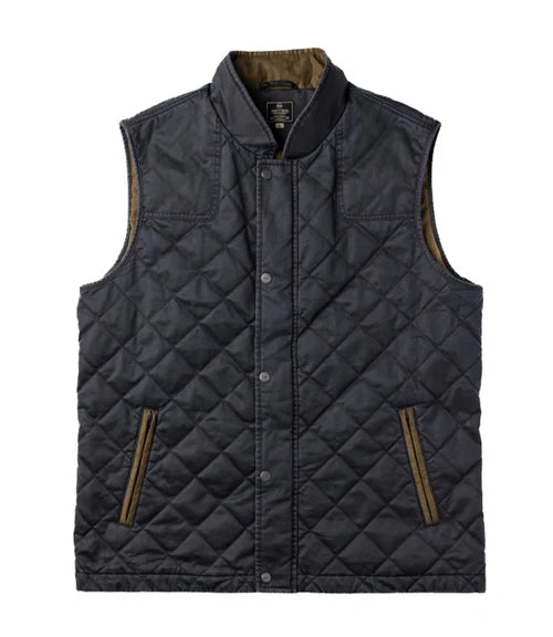 Warner Quilted Vest: Black 8273