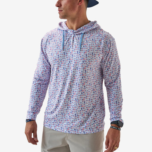 Performance Hoodie - Old Glory - White PH OLDG