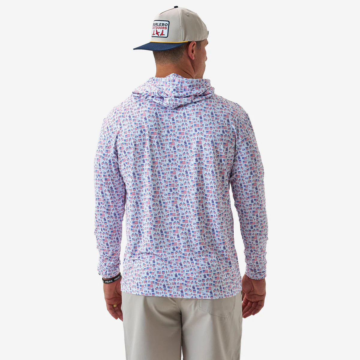 Performance Hoodie - Old Glory - White PH OLDG