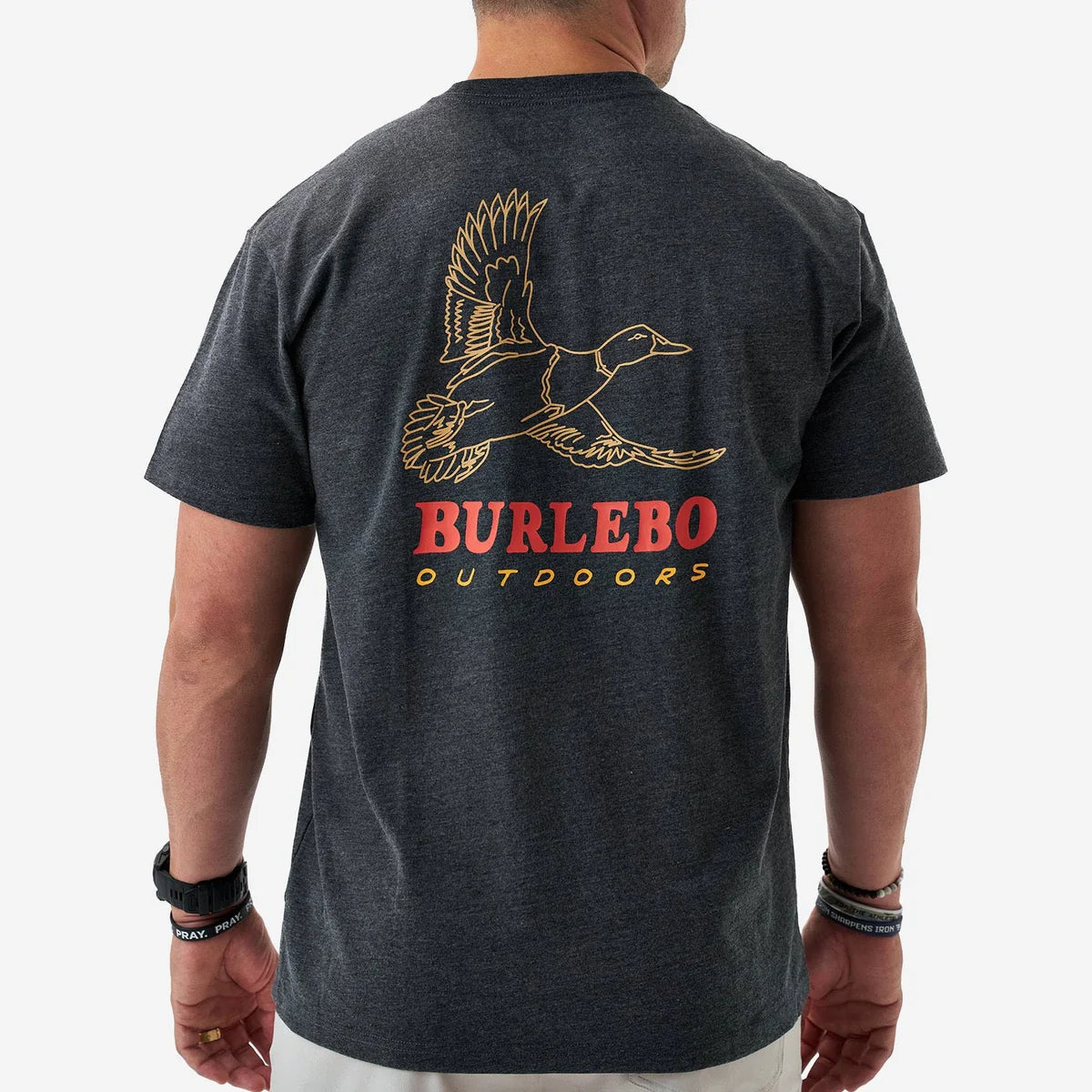 Short Sleeve Tee - Duck Wild - Heather Black SST DKW BLK