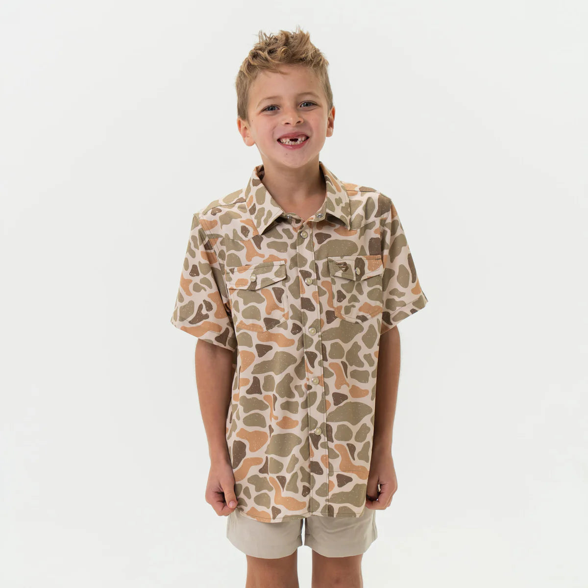 Youth - Performance Western Shirt - Venado Camo Y-PWS-VENC