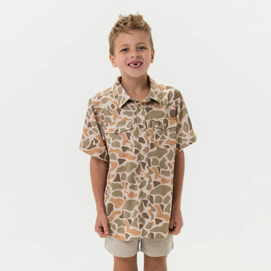 Youth - Performance Western Shirt - Venado Camo Y-PWS-VENC