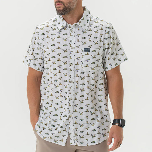 Performance Button Up - Flying Mallard Ducks PBU-FMD