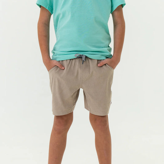 Youth Athletic Short - Heather Khaki - Venado Camo Liner Y-AS-K-VENC