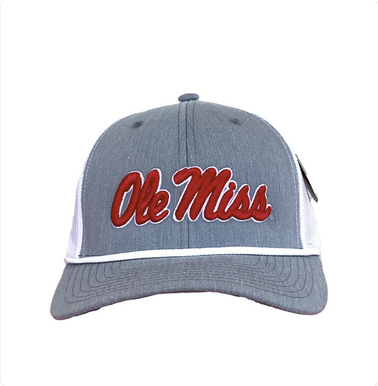 Ole Miss Script 3D 6 Panel Rope