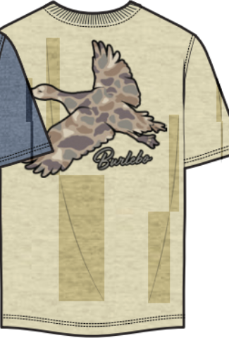 FLYING PINTAIL CAMO DUCK - HEATHER OATMEAL SST-FPTCD-OAT