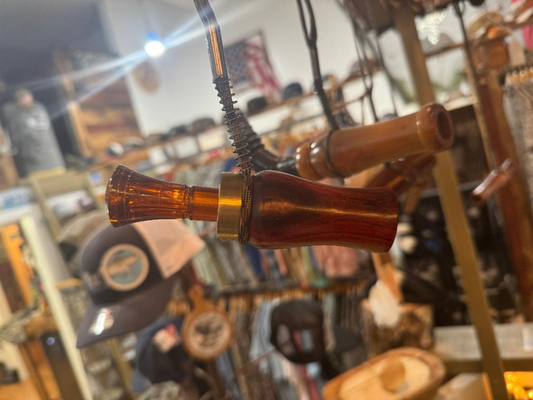 Mallard duck call osage orange wood double reed echo