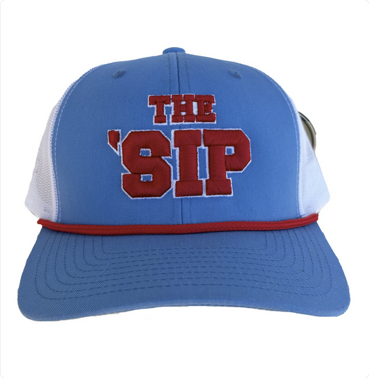 The Sip Puff  Columbia Blue/White 050