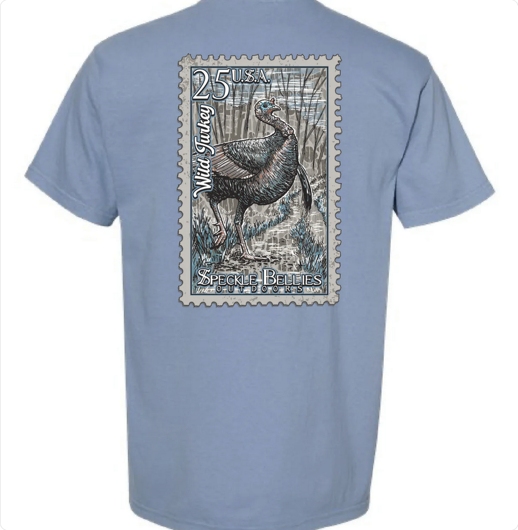 Turkey Stamp  Color: Blue Jean 100