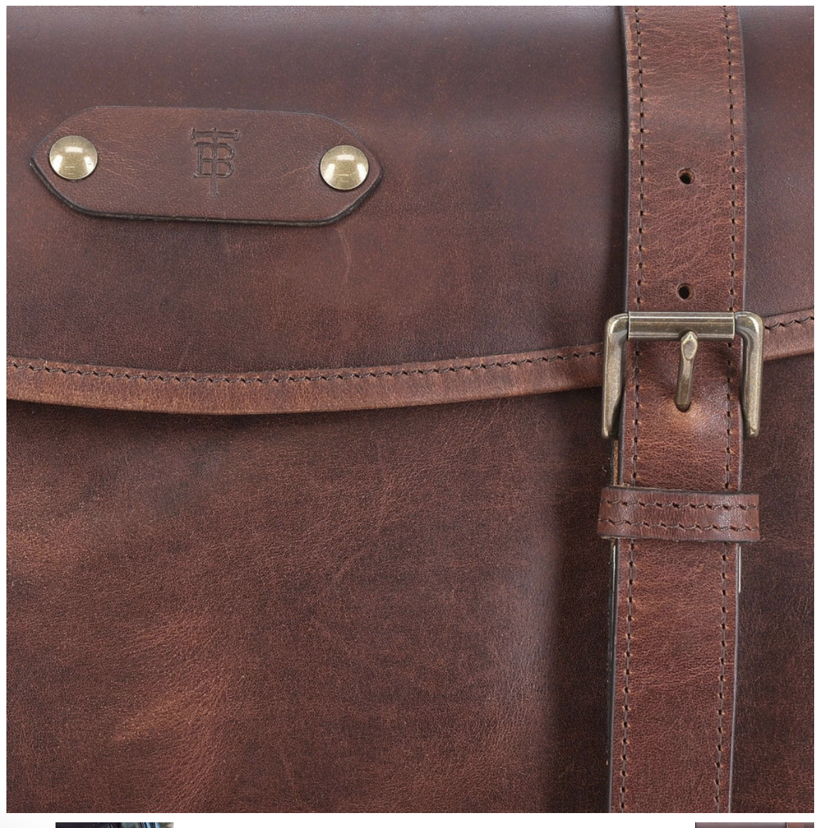 Leather Weekender Duffel Bag Tom Beckbe oak