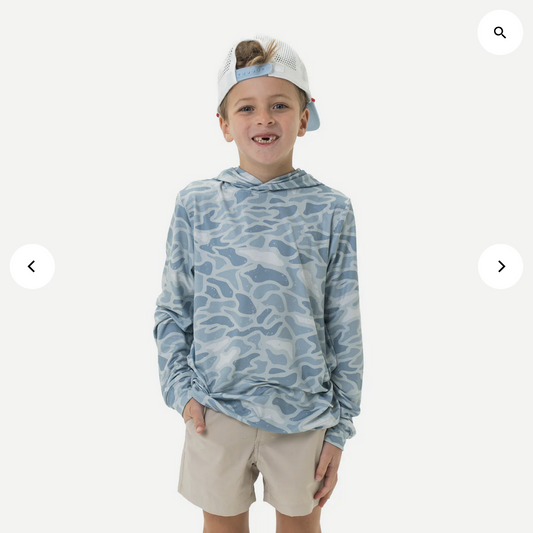 Youth Performance Hoodie - Seaside Camo Y-PP-SC