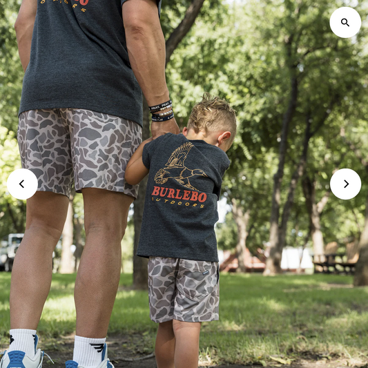 Youth Short Sleeve Tee - Duck Wild - Heather Black Y-SST-DKW-BLK