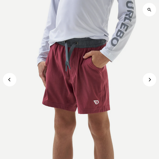 Youth Athletic Short - Cardinal - Topo Desert Camo Liner Y AS CARD TDESC