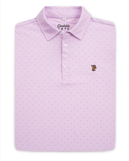 Caddie Pink Lotus Performance Polo (C-129)