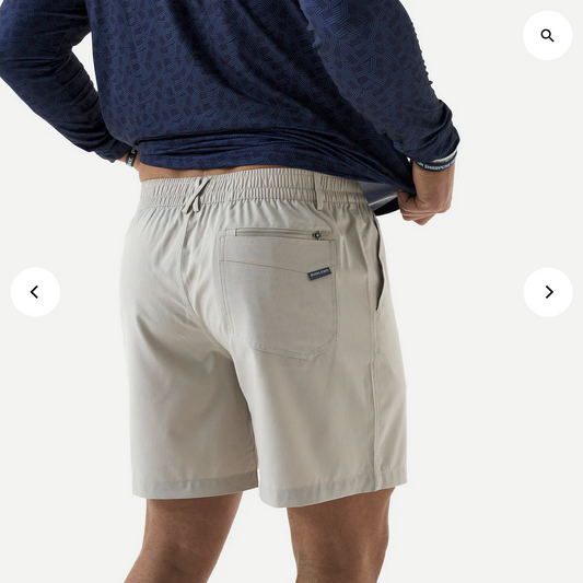 Everyday Short - Light Khaki - Old Glory Pkt ES-LK-OLDG