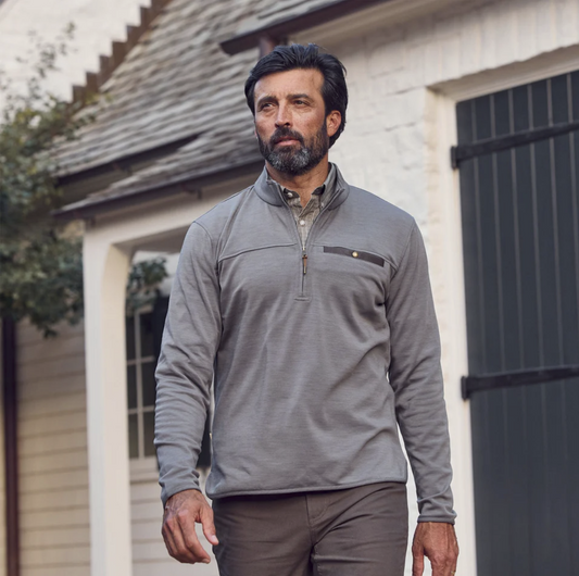 Tucker Fleece Quarter Zip Tom Beckbe Greystone ml020gss