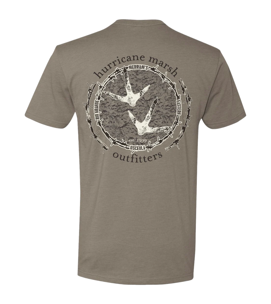 CM54 Grand Slam Turkey Tracks Tee - Grey