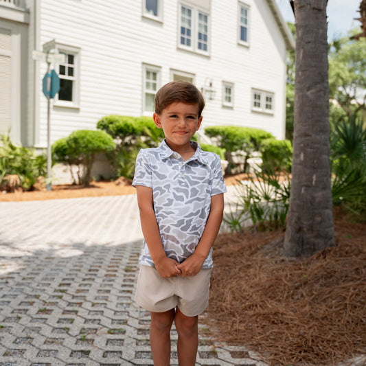 Youth Polo - White Camo Y-PP-WC