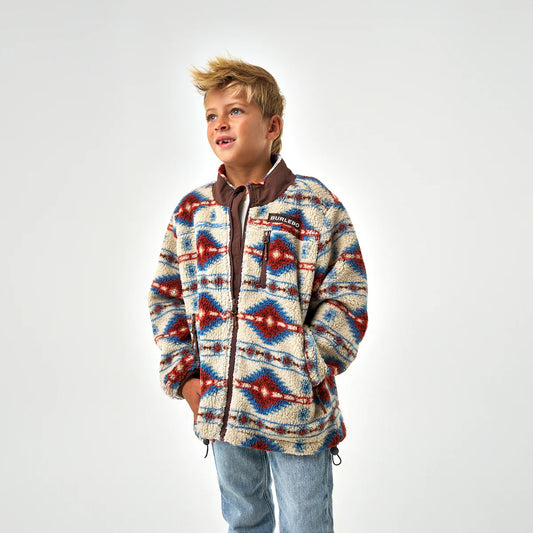 Youth Mountain Fleece Sherpa - Full Zip Jacket - Arizona Aztec Y-AAZSFZ