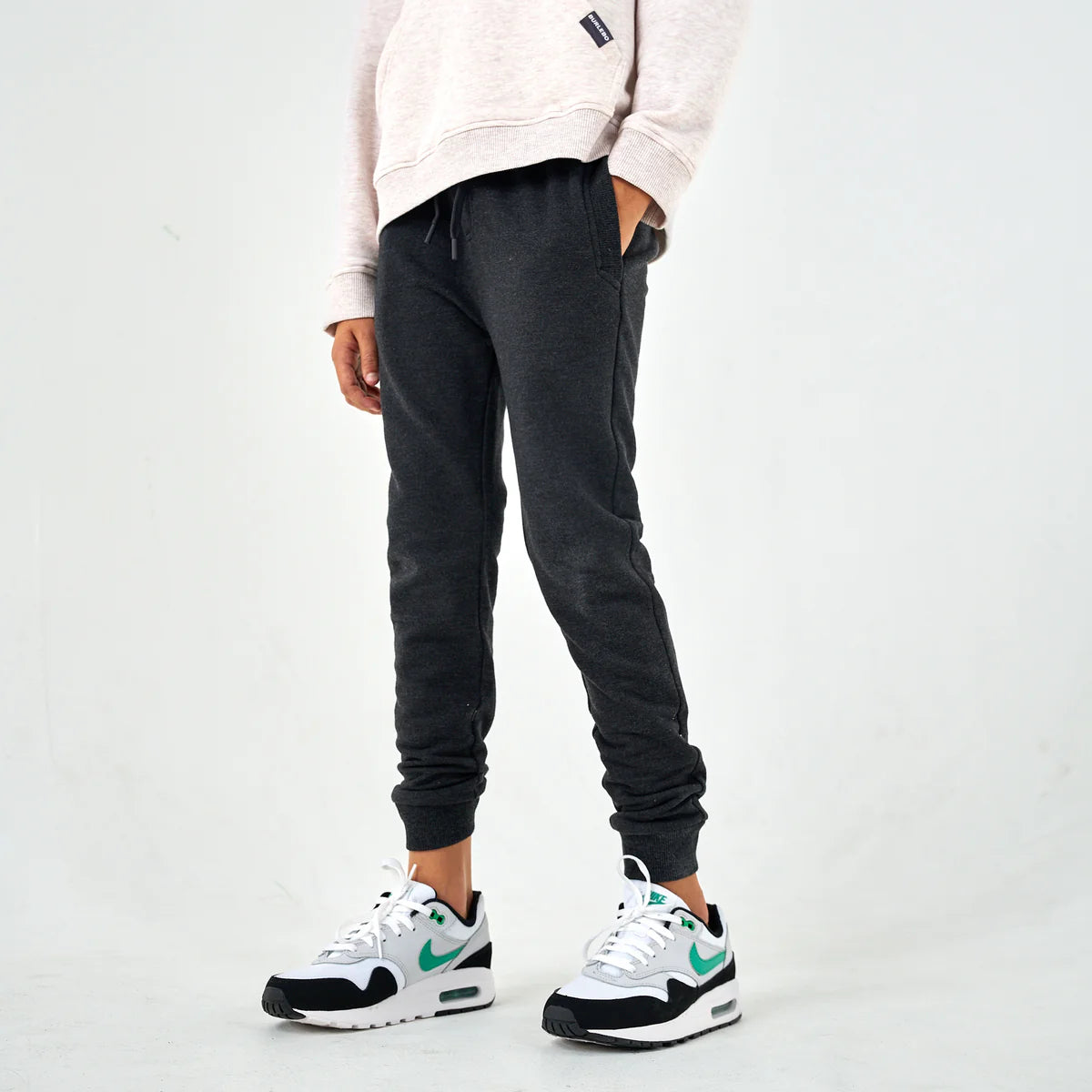 Youth - Fleece Jogger - Heather Black Y-FJ-HBLK