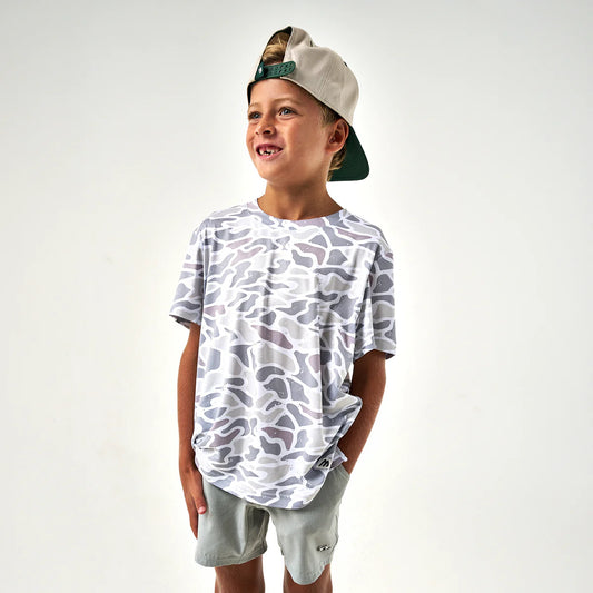 Youth - Go To Tee - White Camo Y-GTT-WC