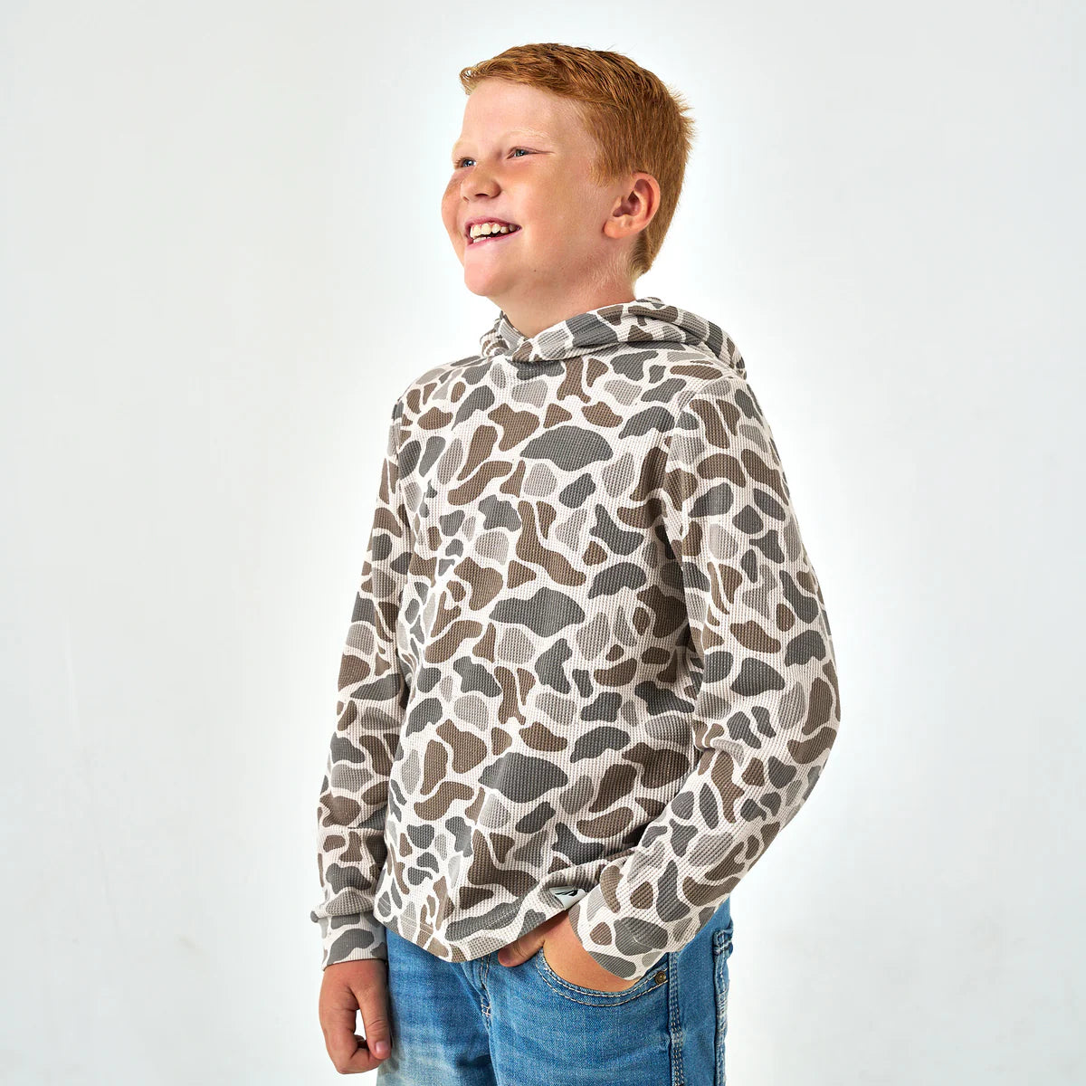 Youth - Thermal Hoodie - Classic Deer Camo TH-CDC