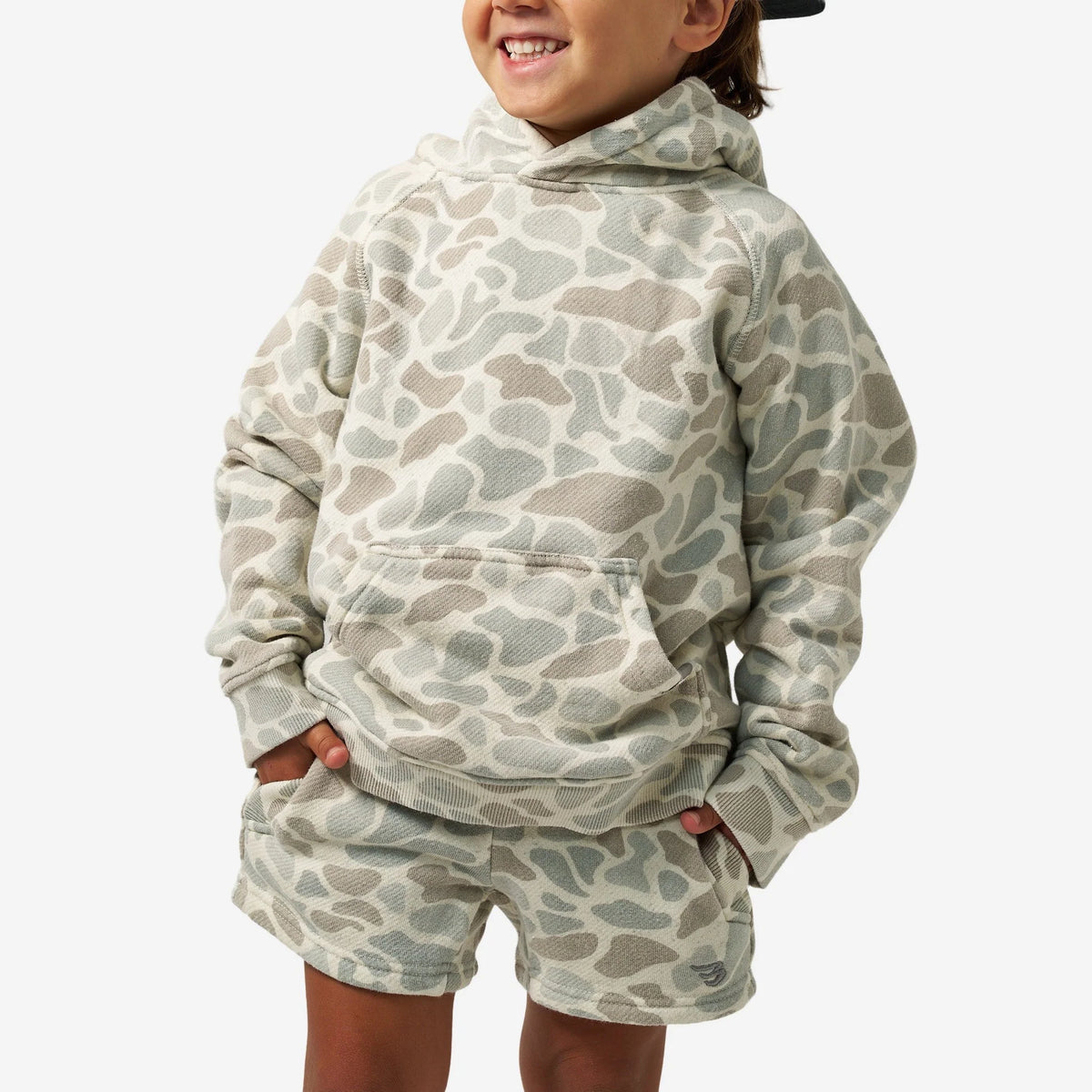 Y-VWFH-CDC Youth Vintage Washed Hoodie - Classic Deer Camo