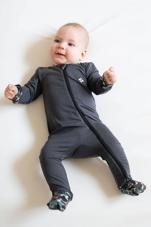 Baby Zip Up - Black onesie