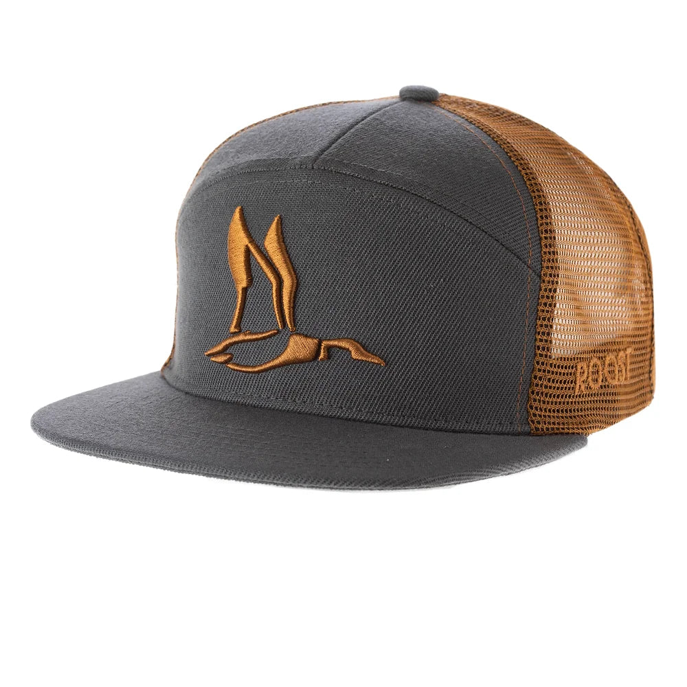 Roost RW-112 Hi-Profile 3D Puff Duck Hat grey/gold