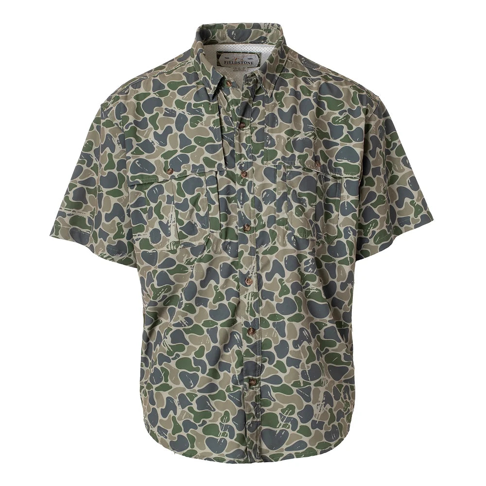 S/S Backwoods Camo Button Down