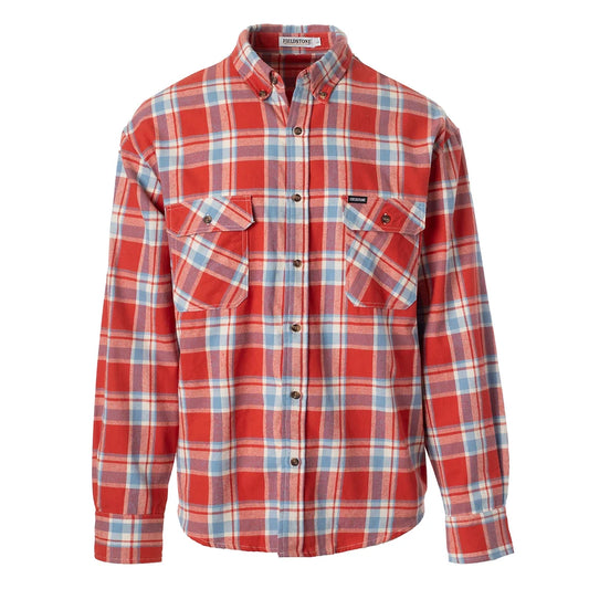 Youth Cattleman Flannel Button Down Red