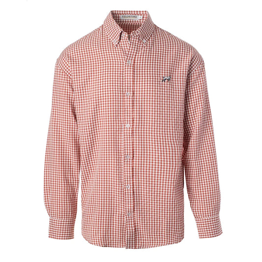 Fieldstone L/S Braxton Button Down Maroon/White