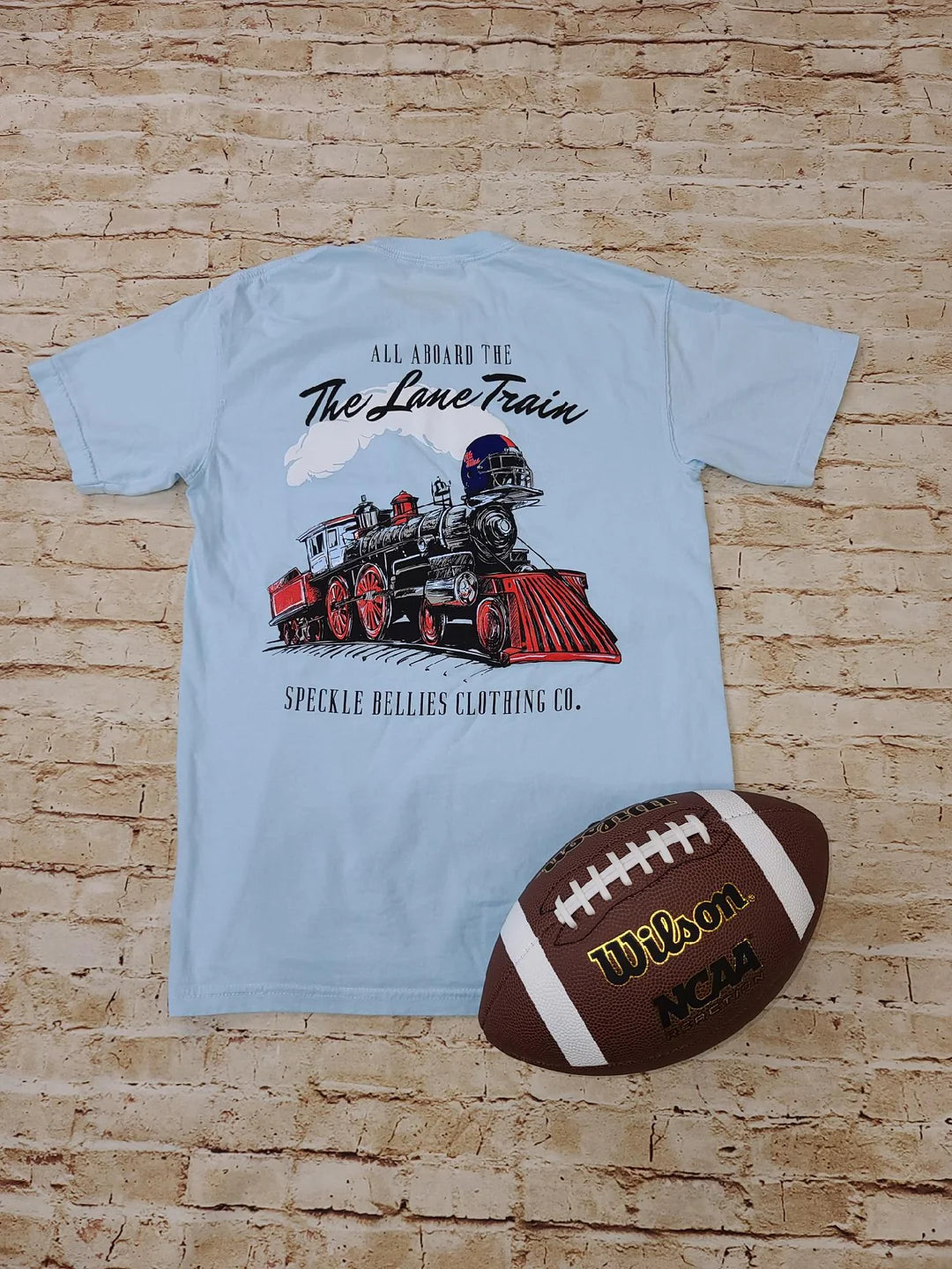 Ole Miss Lane Train Pocket Tee