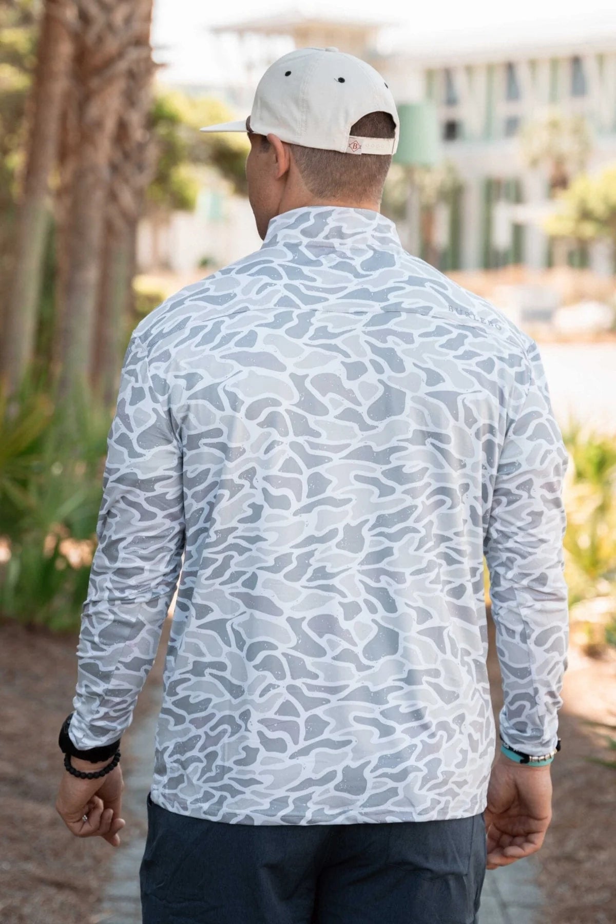 Performance Quarter Zip - White Camo