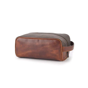 Canvas Dopp Kit oak