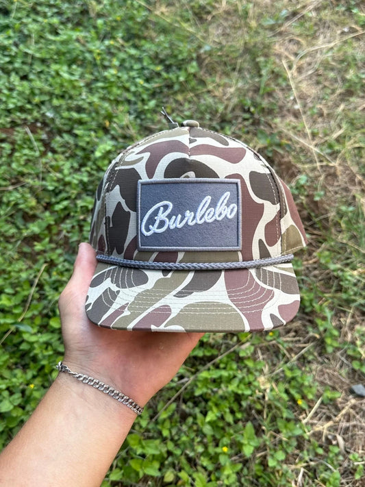 Youth Cap- BURLEBO Grey Patch