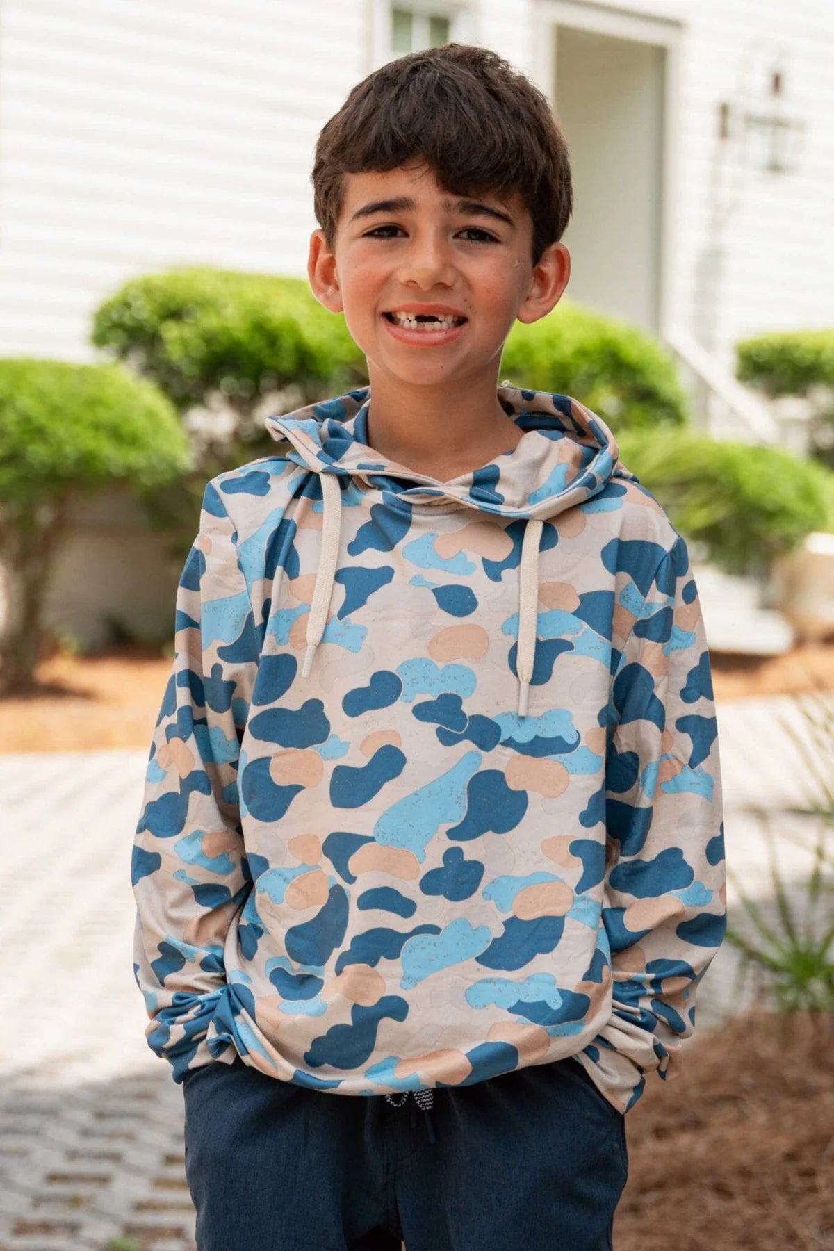 Youth Burlebo Performance Hoodie- Rockport Camo