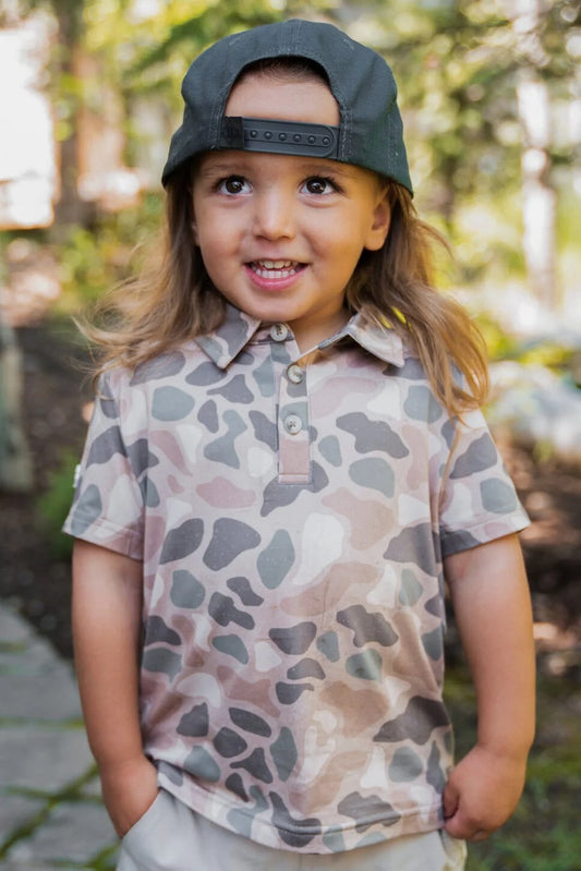 Youth Polo - Pintail Camo Y-PP-PTC