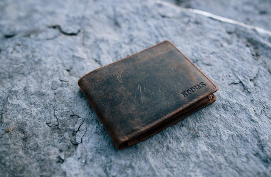 Large RFID Bifold Wallet - Mid Brown