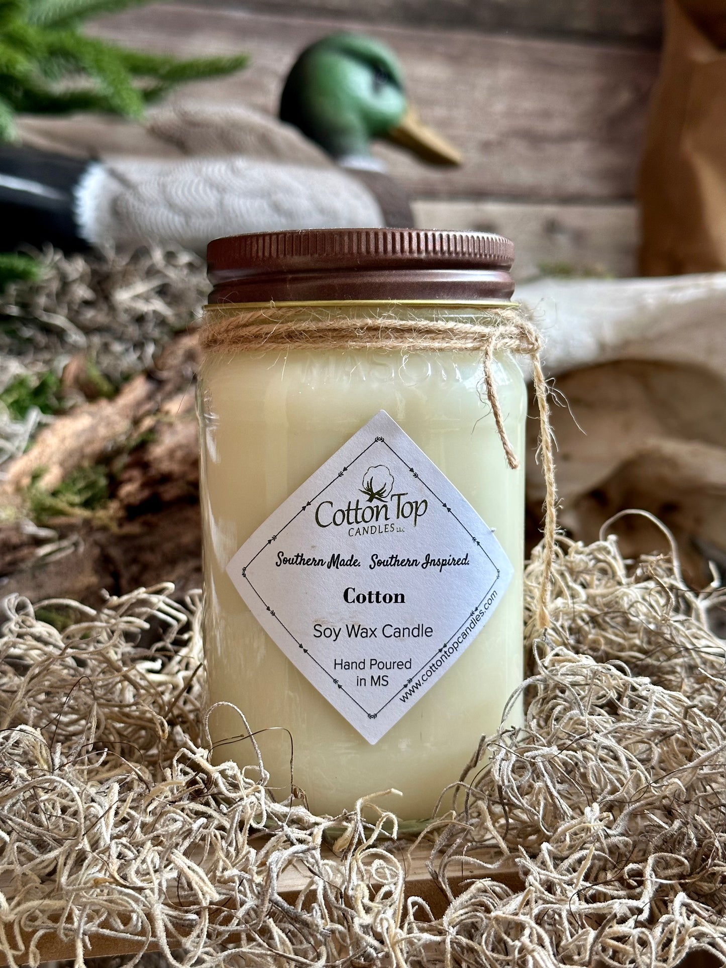 Cotton Top Candle: Large