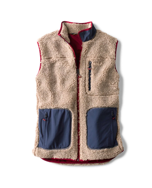 Sherpa Woven Contrast Vest